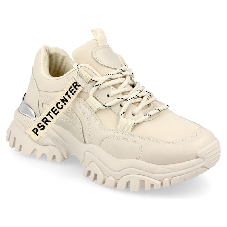 PS1 Naisten lenkkarit massiivipohjalla Beige Chunky