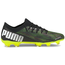 Puma Ultra 3.2 Fg Ag jalkapallokengät musta-vihreä 106300 02