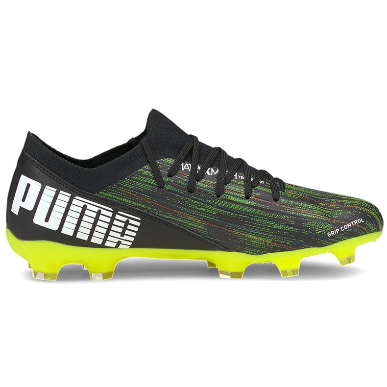 Puma Ultra 3.2 Fg Ag jalkapallokengät musta-vihreä 106300 02