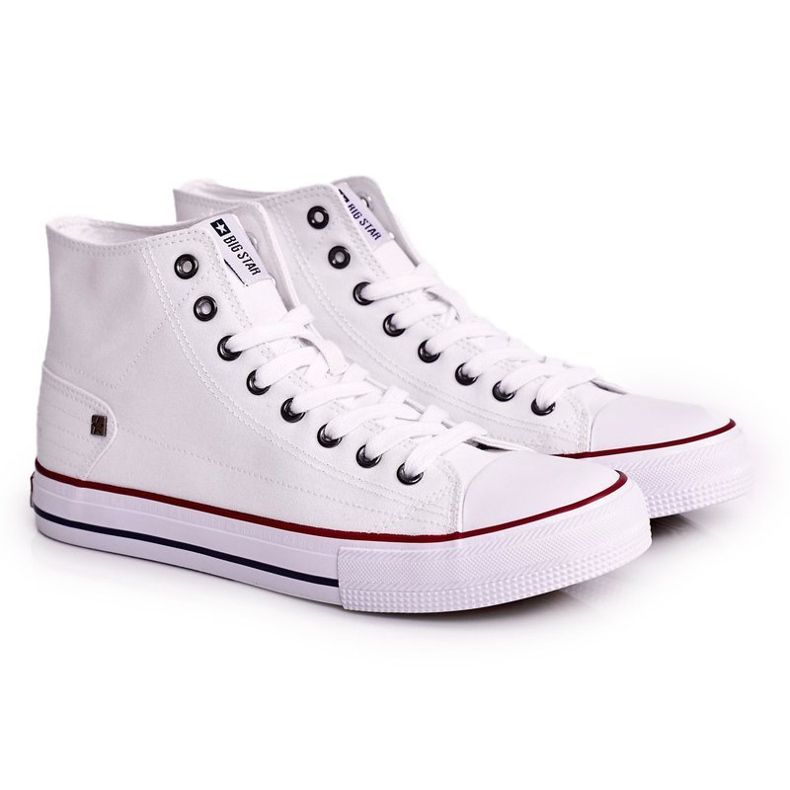 Miesten Classic High-top Tennarit Big Star DD174251 Valkoinen