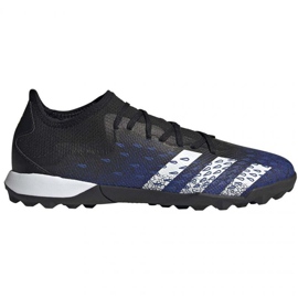 Adidas Predator Freak .3 L Tf M FY0616 jalkapallokengät valkoinen, musta, laivastonsininen tummansininen