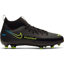 Nike Phantom Gt Academy Df FG / MG Jr CW6694-090 jalkapallokengät musta musta