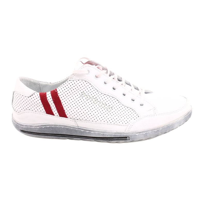 Polbut JOK31 valkoiset vapaa -ajan kengät valkoinen punainen