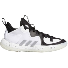 Adidas Harden Stepback 2 Jr FZ1545 koripallokengät valkoinen, valkoinen, musta valkoinen
