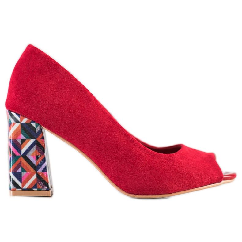 Sabatina Pumput, joissa kuviollinen kantapää punainen