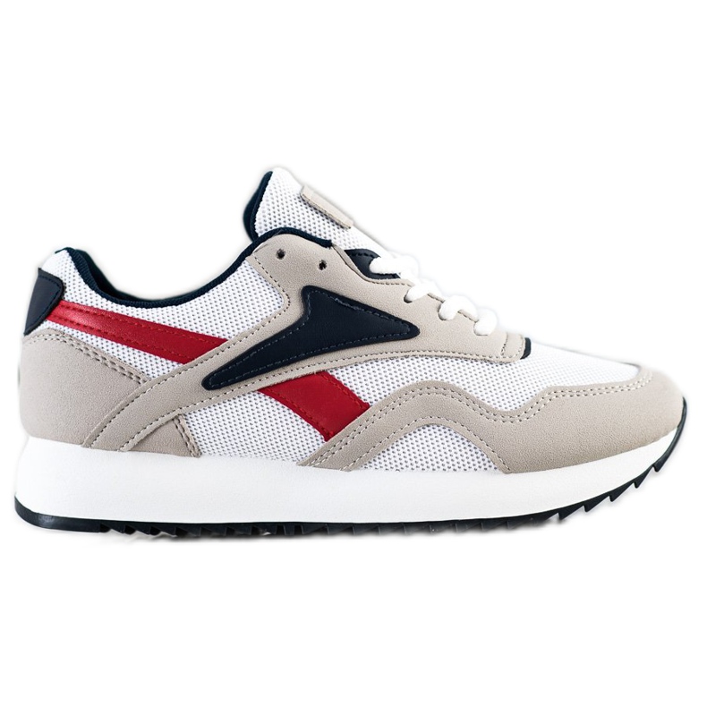 SHELOVET Mesh -urheilukengät valkoinen punainen harmaa