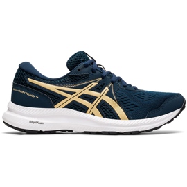 Naisten kengät Asics Gel-Contend 7 tummansininen 1012A911 401 kultainen