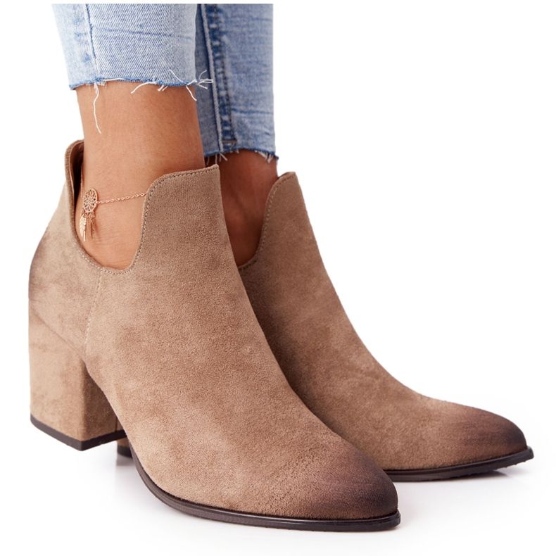 Vinceza Naisten nilkkurit, joissa leikkaus Beige Caroline