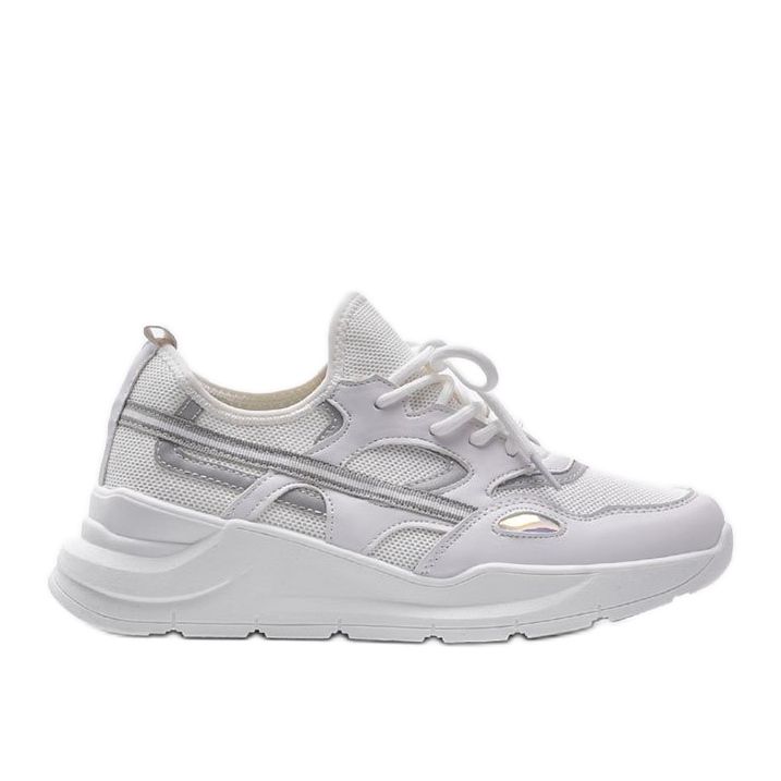 Valkoiset Lativia -urheilukengät valkoinen harmaa