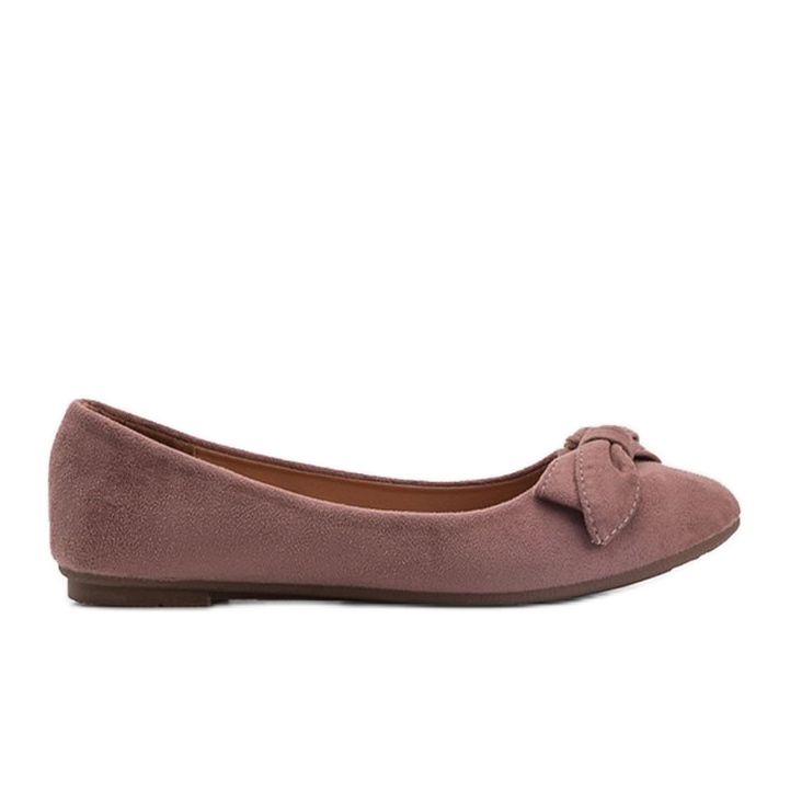 Ellien vaaleanpunaiset mokkanaiset ballerinat vaaleanpunainen