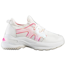 SHELOVET Kevät lenkkarit holoefektillä valkoinen