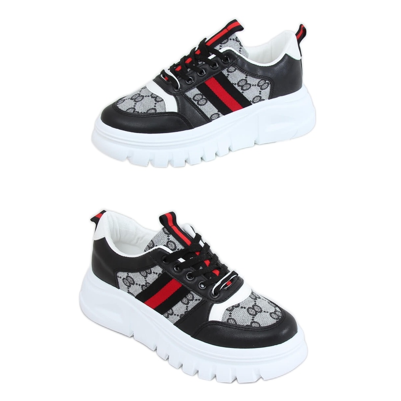 Suunnittele mustat urheilukengät 205081 Musta monivärinen