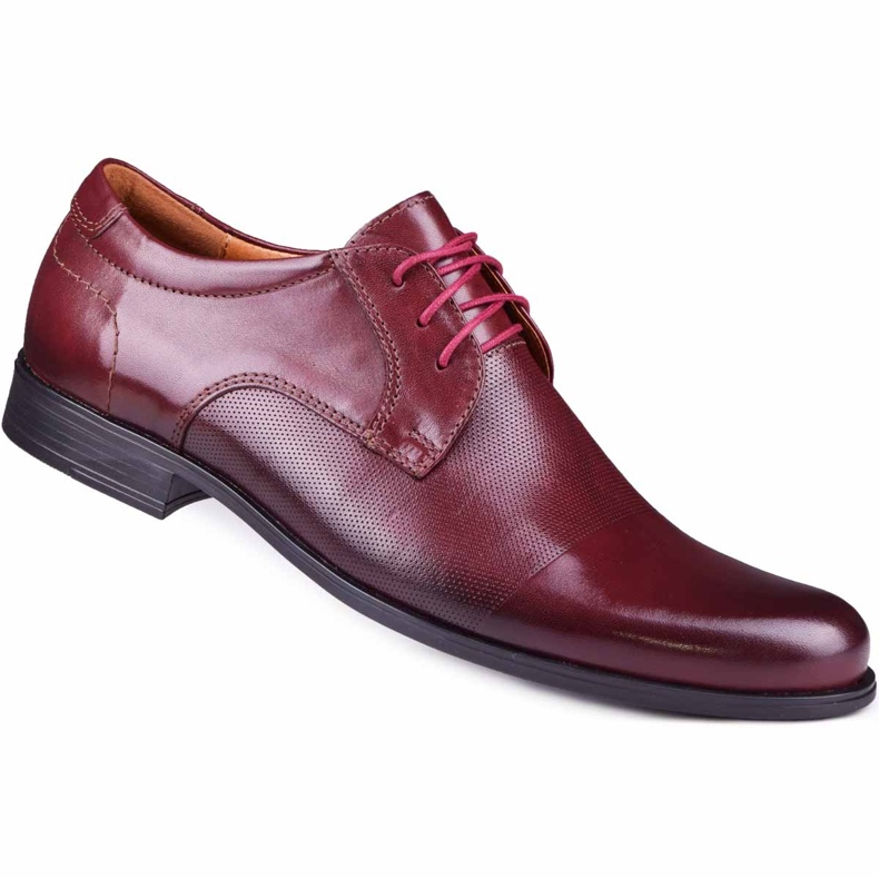 Kampol Miesten muodolliset kengät 344/17 / D3 viininpunainen