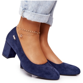 Mokkanahka pumput baarissa Sergio Leone Navy Blue tummansininen