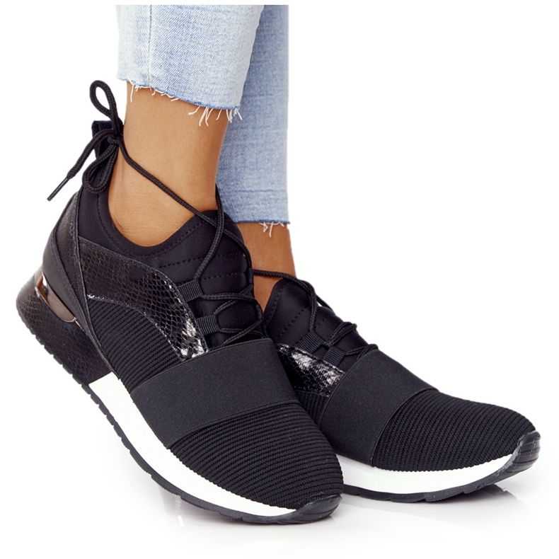 FB2 Naisten urheilukengät Tennarit Musta Netta