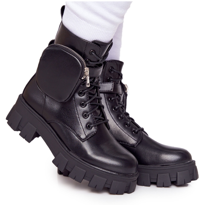 PS1 Mustat työkengät Platform Black Saturday