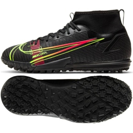 Nike Mercurial Superfly 8 Academy Tf Jr CV0789 090 jalkapallokengät monivärinen musta
