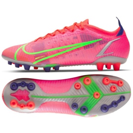 Nike Mercurial Vapor 14 Elite Ag M CZ8717 600 jalkapallokengät punainen appelsiinit ja punaiset