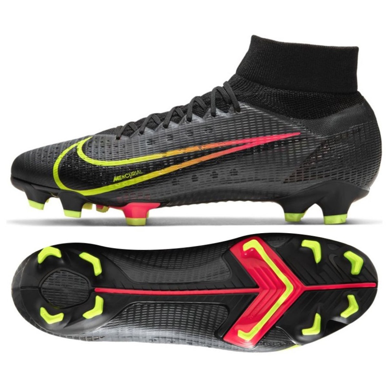 Nike Mercurial Superfly 8 Pro Fg M CV0961 090 jalkapallokengät monivärinen musta