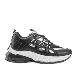 Mustat lenkkarit, joissa on hopeiset Guadalupe -insertit