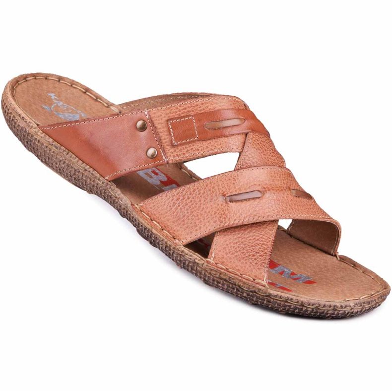 Kampol Miesten nahkatossut 201 / C3 ruskea