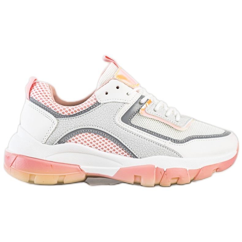 Ideal Shoes Kengät, joissa glitter -lisäosa valkoinen