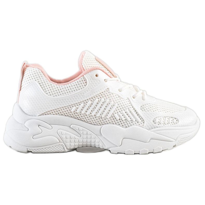 SHELOVET Kevään valkoiset lenkkarit valkoinen vaaleanpunainen