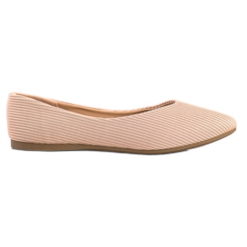 Ballerinat VINCEZA -raidoissa beige