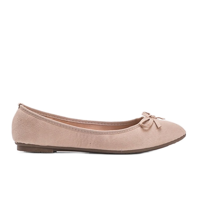 Beige ballerinat, joissa on jousi Angelina