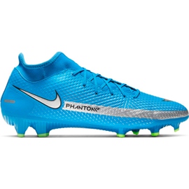 Nike Phantom Gt Academy Df FG / MG CW6667 400 jalkapallokengät sininen sininen