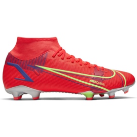 Nike Mercurial Superfly 8 Academy FG / MG CV0843 600 jalkapallokengät punainen punainen