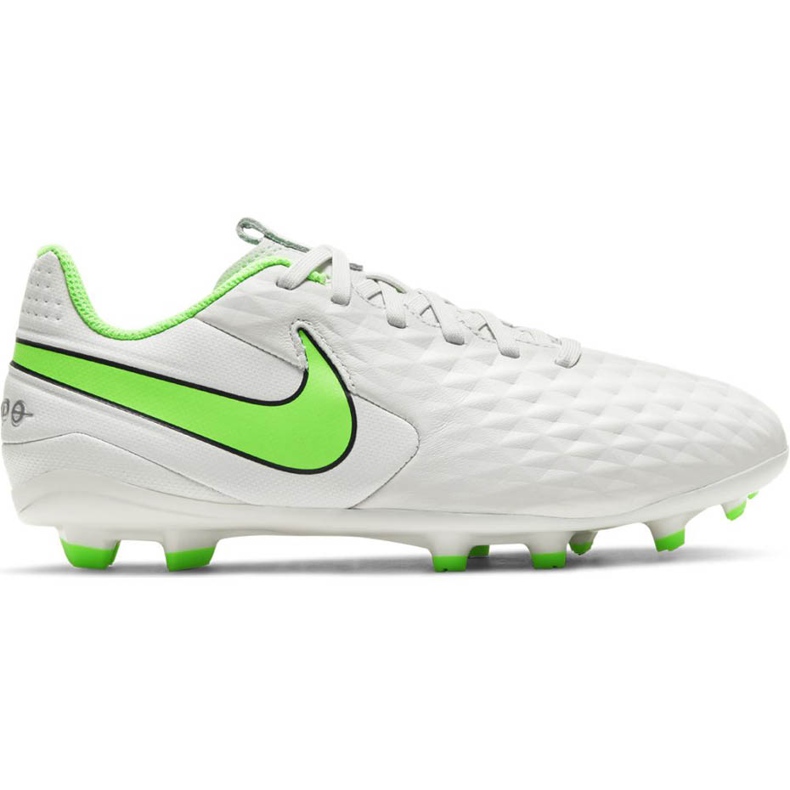 Nike Tiempo Legend 8 Academy FG / MG Junior AT5732 030 jalkapallokengät valkoinen valkoinen