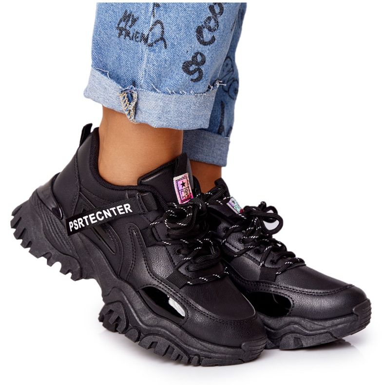 EVE Naisten lenkkarit massiivisella mustalla naurupohjalla