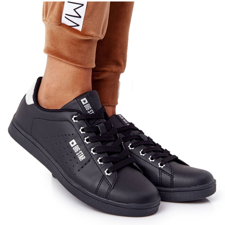 Naisten Big Star -lenkkarit DD274586 musta ja hopea