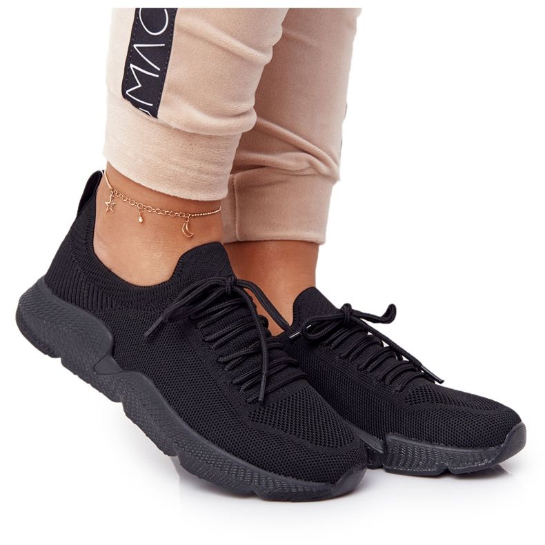 Naisten urheilukengät Slip-on Big Star DD274579 Musta