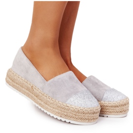 S.Barski Espadrillit olkilavalla S. Barski harmaa beige