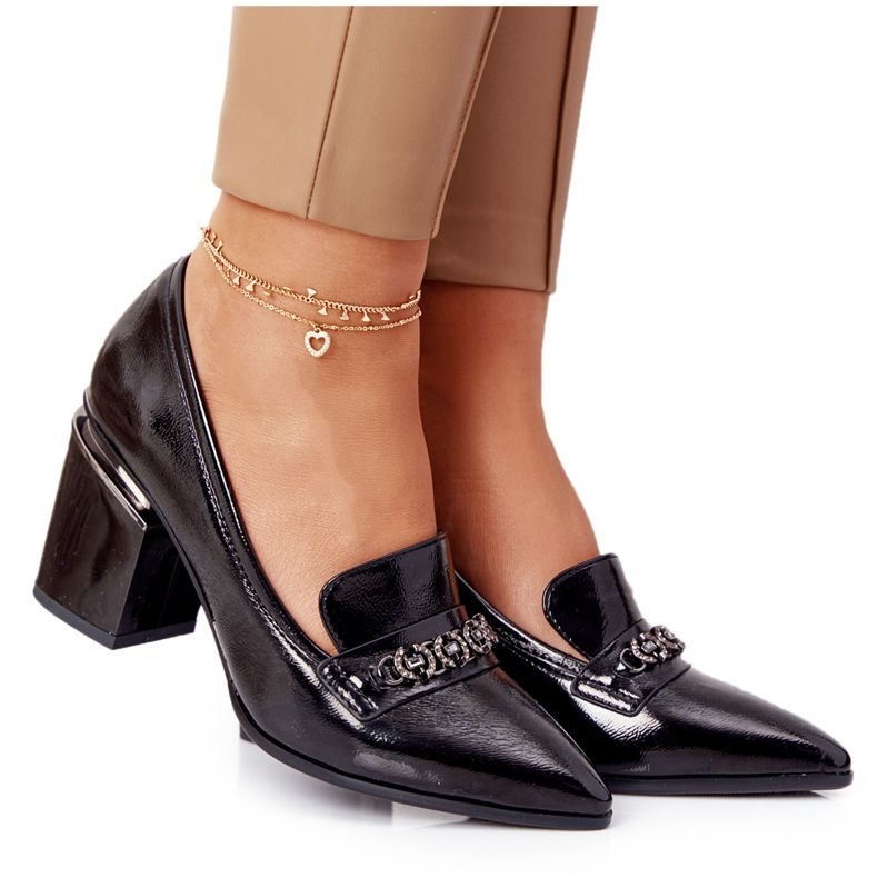 Tyylikkäät pumput baarissa S.Barski Premium Black musta