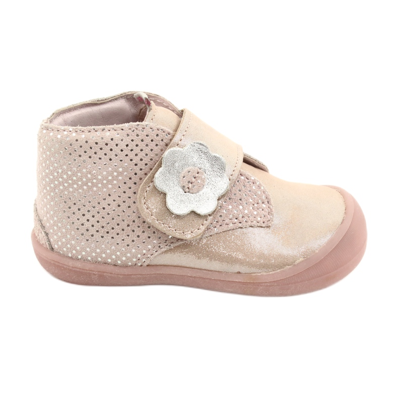 Mazurek Nahkaiset urheilukengät, joissa tarranauha 1101 kultaa vaaleanpunainen