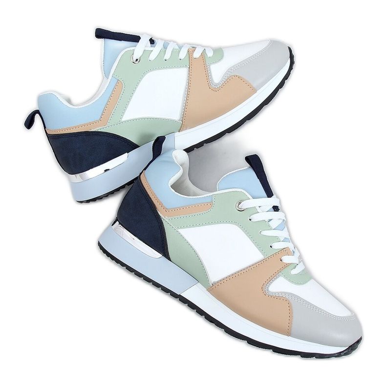 Moniväriset urheilukengät B0-671 Sininen monivärinen