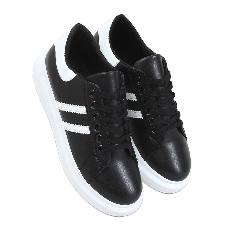 Mustat naisten lenkkarit VL139P MUSTA / VALKOINEN