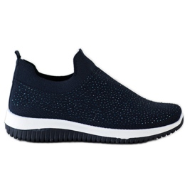 Renda Slip-on lenkkarit keväälle tummansininen