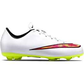 Nike Mercurial Victory V Fg Jr 651634 170 jalkapallokengät valkoinen valkoinen