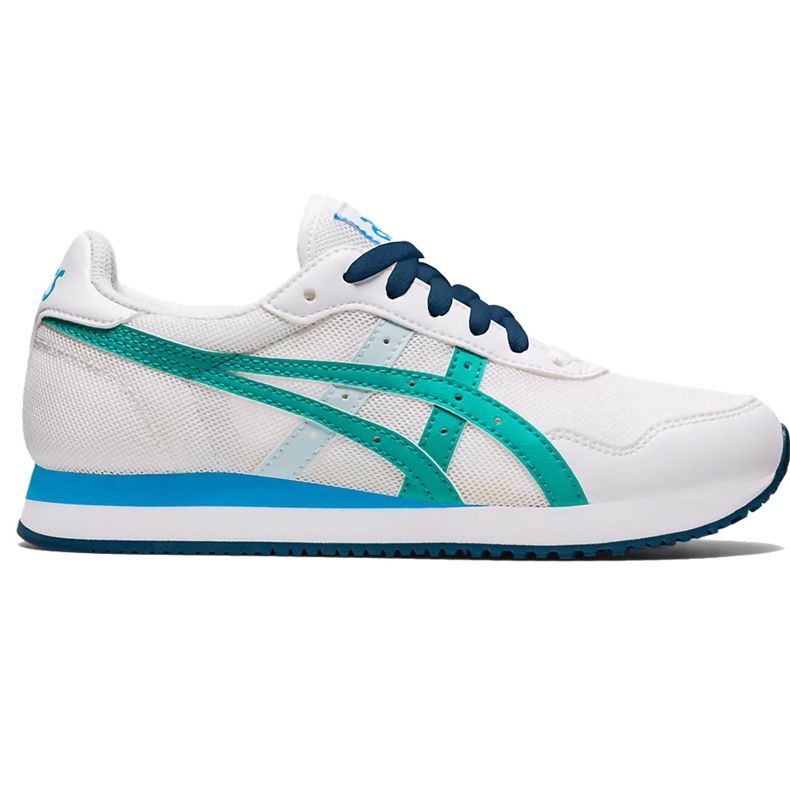 Asics Tiger Runner Gs valkoinen ja sininen 1204A015 100 lasten kengät monivärinen