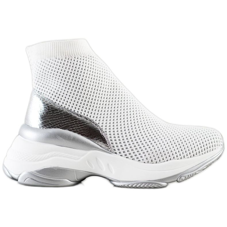 SHELOVET Korkeat tekstiilikengät valkoinen