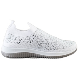 Renda Slip-on lenkkarit keväälle valkoinen