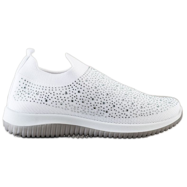 Renda Slip-on lenkkarit keväälle valkoinen