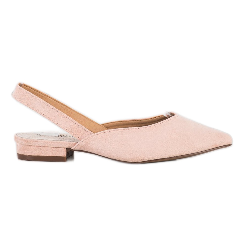 S. BARSKI Jauhepumput, joissa on avoin kantapää vaaleanpunainen