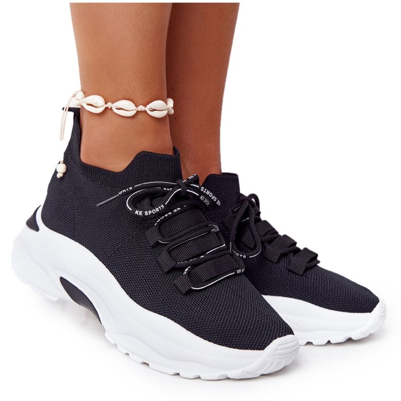 Naisten urheilusukat, musta KeSports