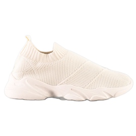 SHELOVET Mukavat Slip-On-kengät beige