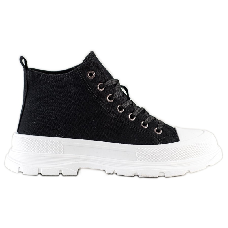 SHELOVET Korkeat lenkkarit lavalla musta